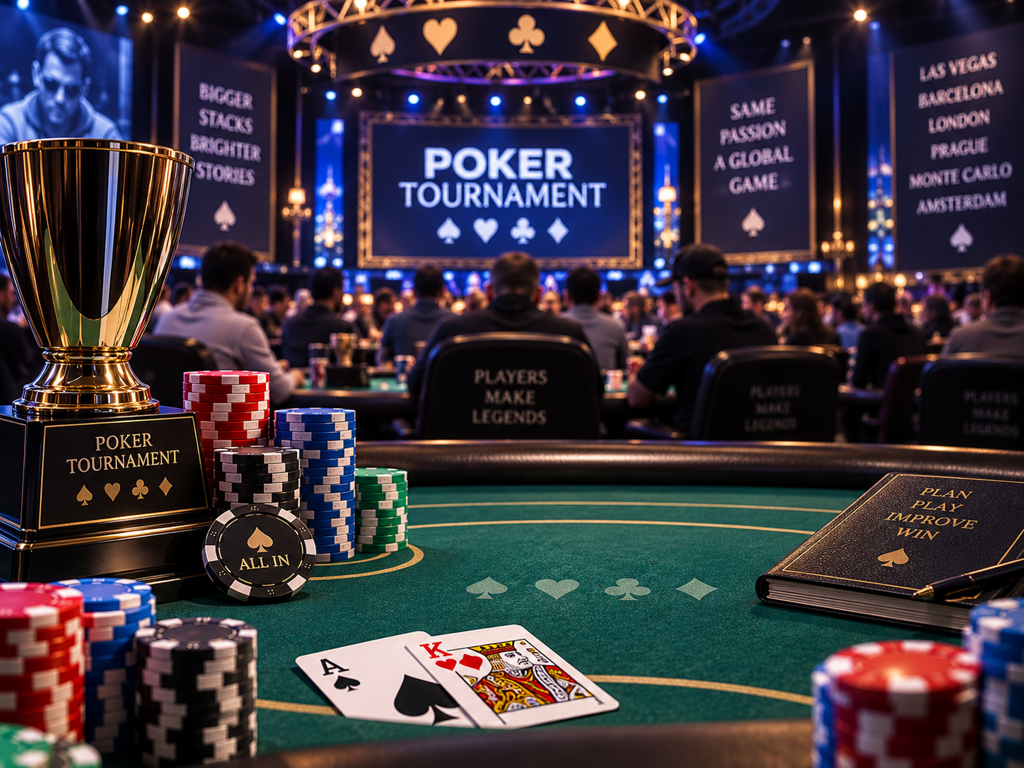 De populairste pokertoernooien in Europa: EPT, WSOP Europe, Irish Open en meer
